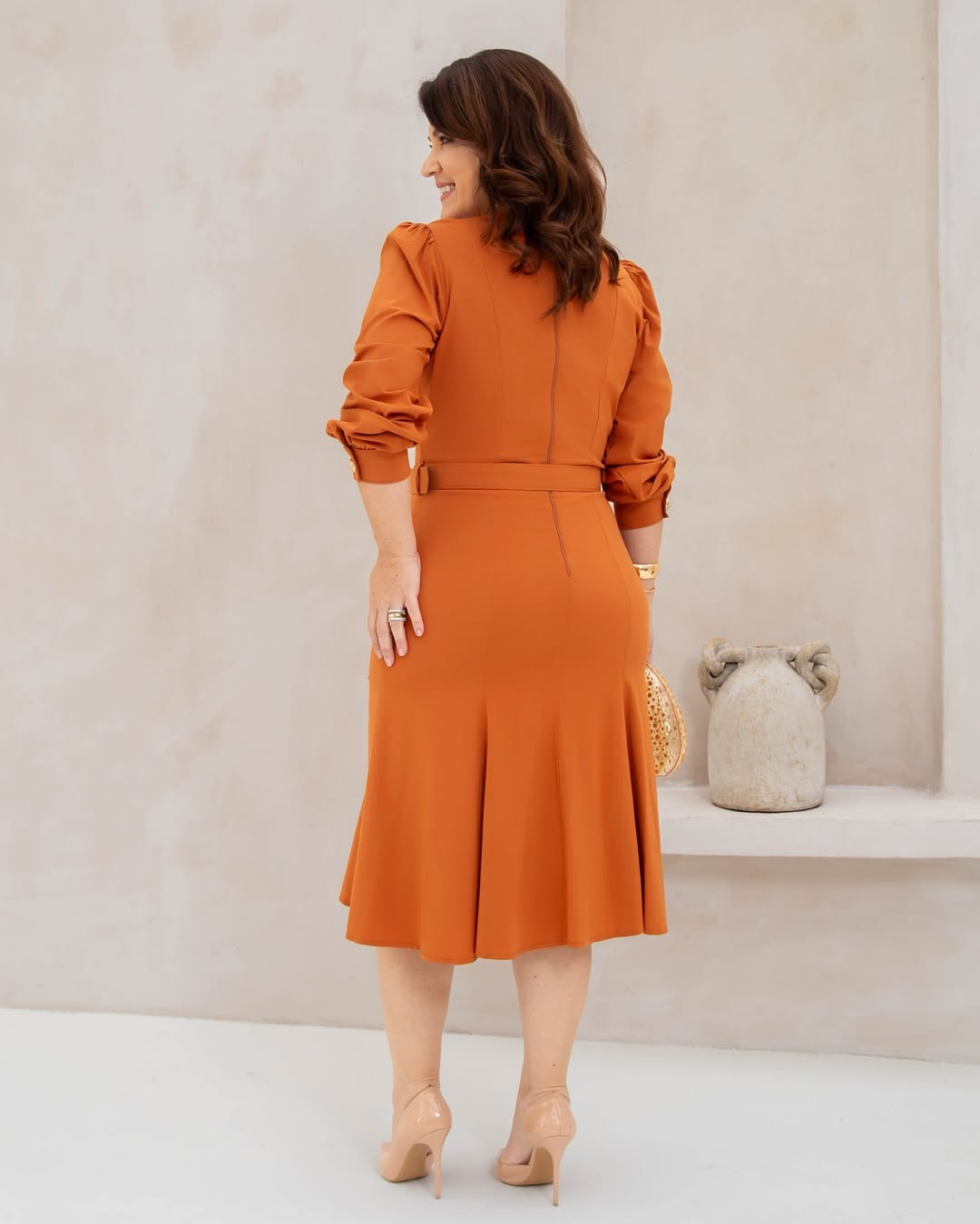 Vestido Terra Cota